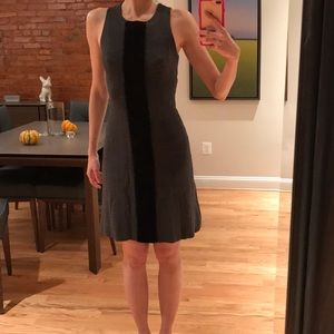 Tracy Reese 100% Grey Wool Dress